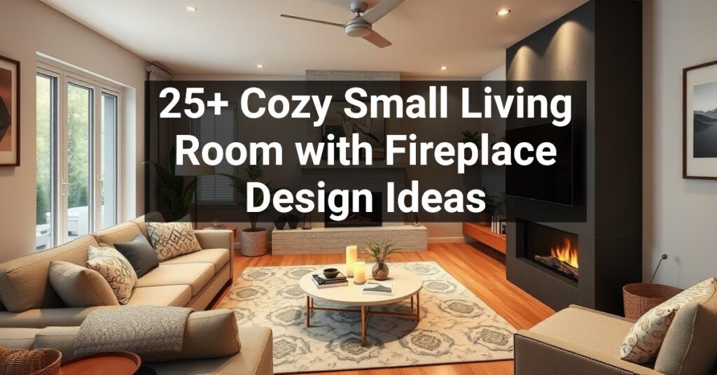 25+ Cozy Small Living Room with Fireplace Design Ideas