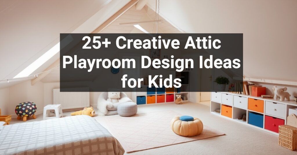 25+ Creative Attic Playroom Design Ideas for Kids