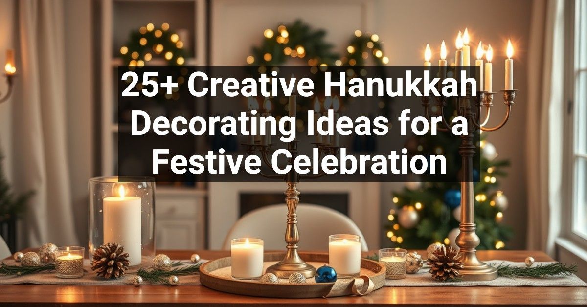 25+ Creative Hanukkah Decorating Ideas for a Festive Celebration