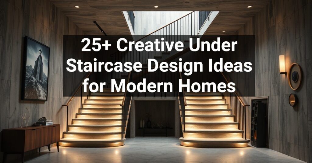 25+ Creative Under Staircase Design Ideas for Modern Homes