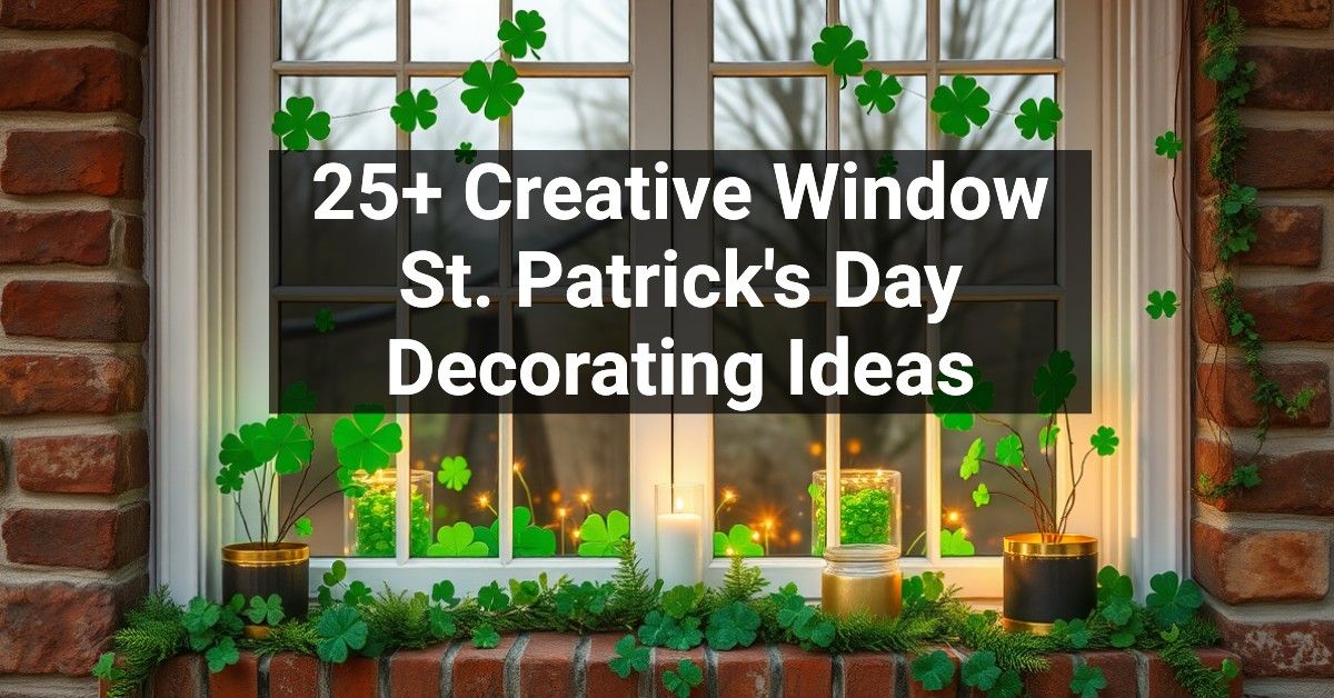 25+ Creative Window St. Patrick's Day Decorating Ideas