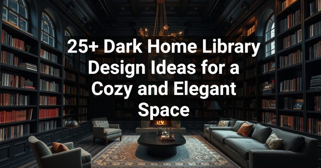 25+ Dark Home Library Design Ideas for a Cozy and Elegant Space