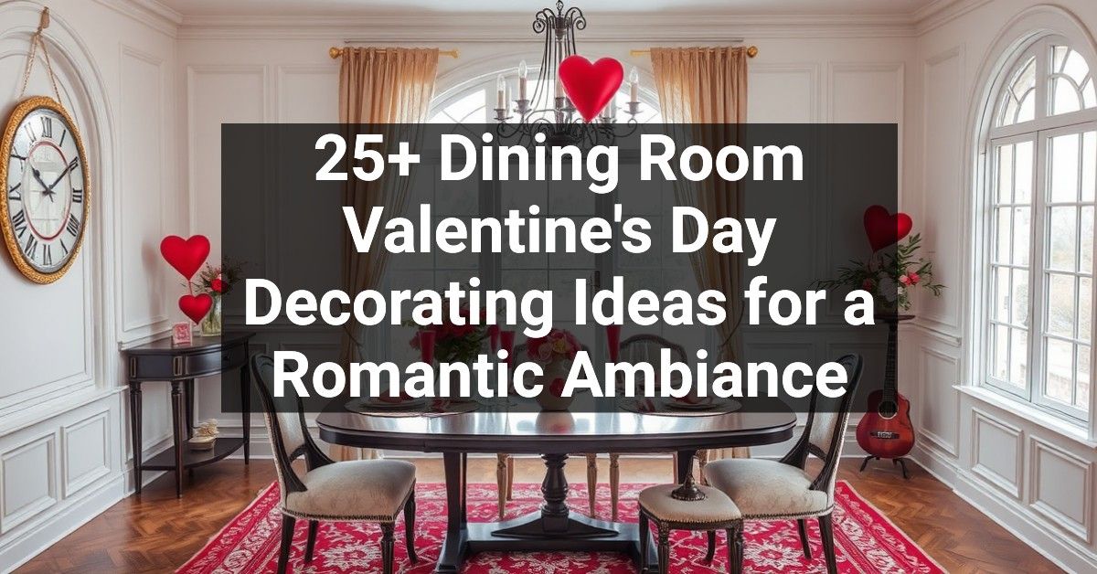 25+ Dining Room Valentine's Day Decorating Ideas for a Romantic Ambiance