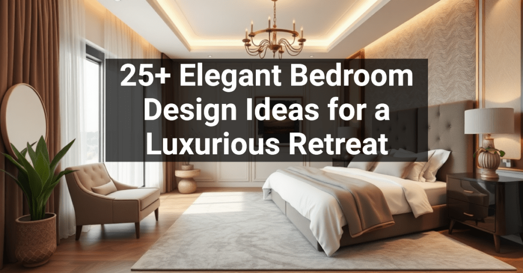 25+ Elegant Bedroom Design Ideas for a Luxurious Retreat