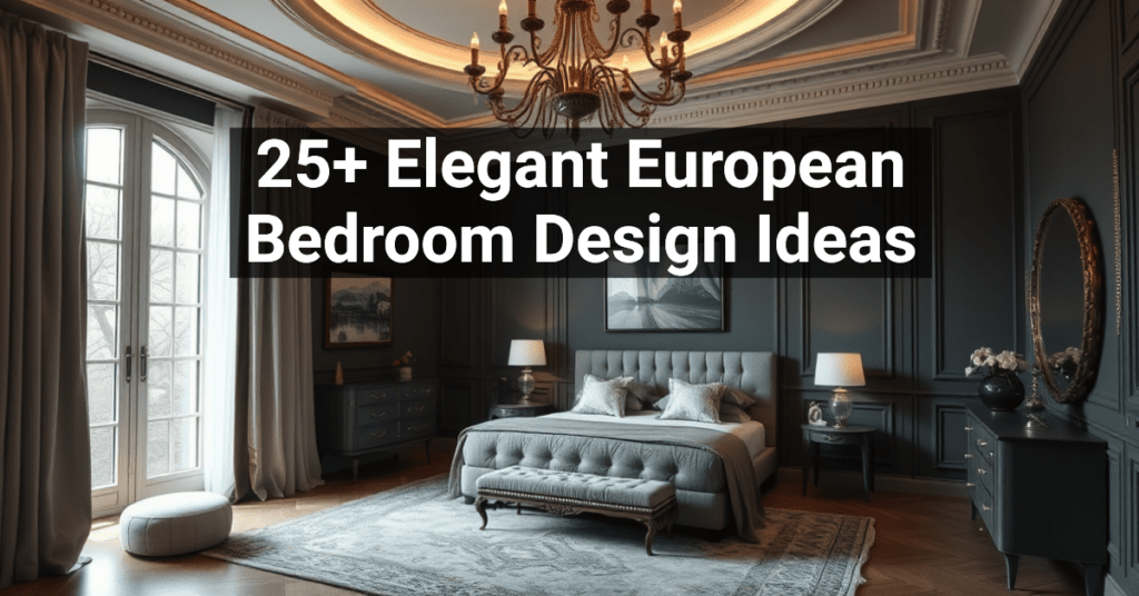 25+ Elegant European Bedroom Design Ideas