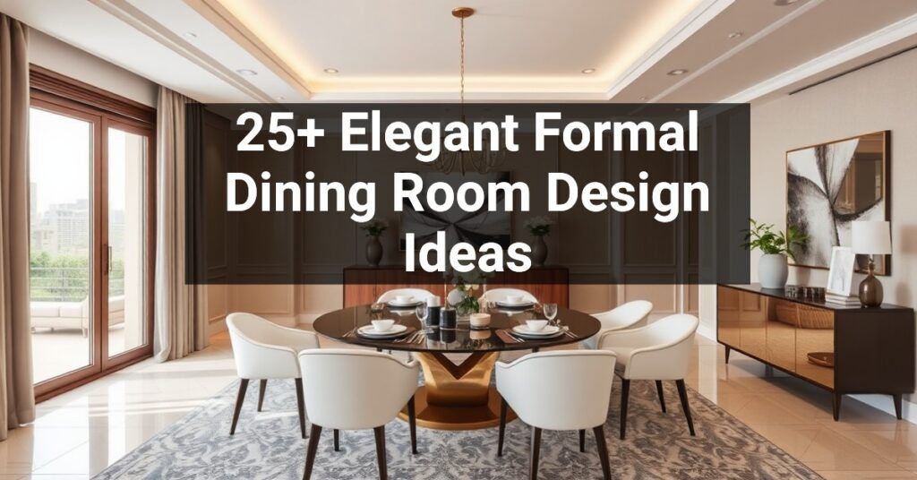 25+ Elegant Formal Dining Room Design Ideas