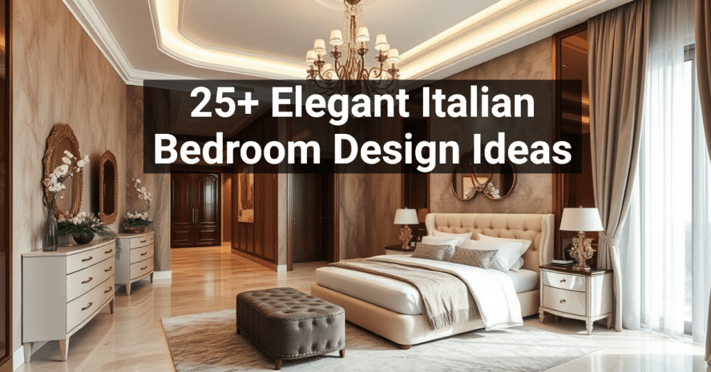 25+ Elegant Italian Bedroom Design Ideas