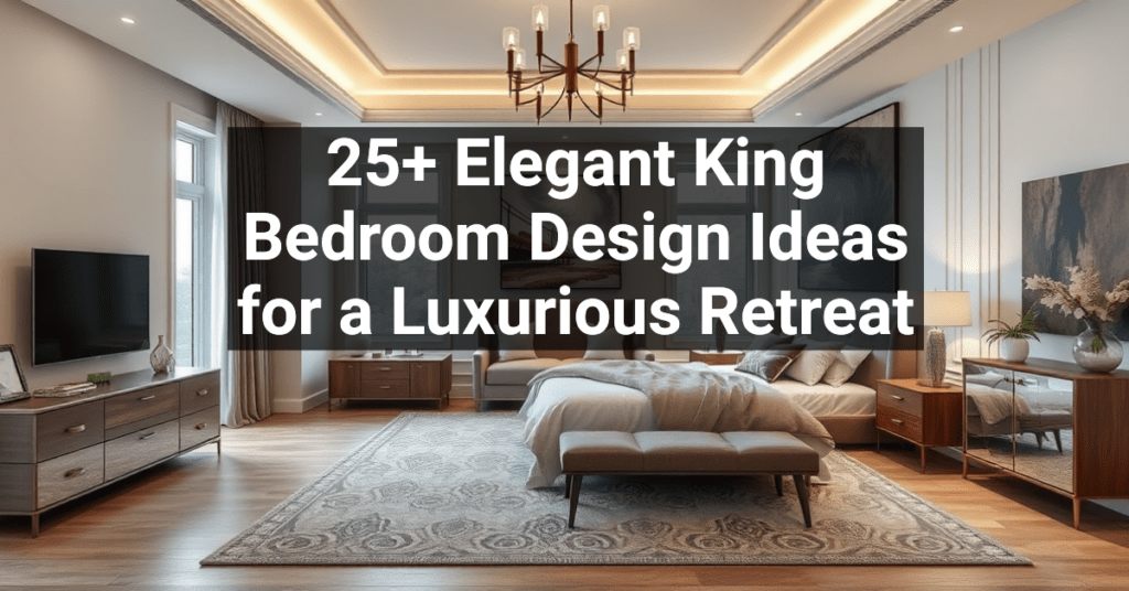 25+ Elegant King Bedroom Design Ideas for a Luxurious Retreat