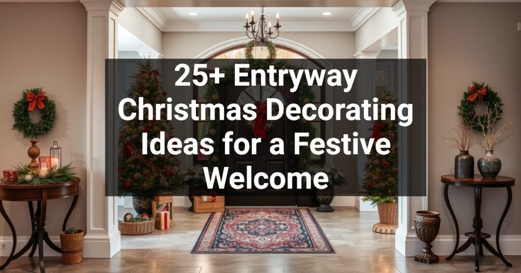 25+ Entryway Christmas Decorating Ideas for a Festive Welcome