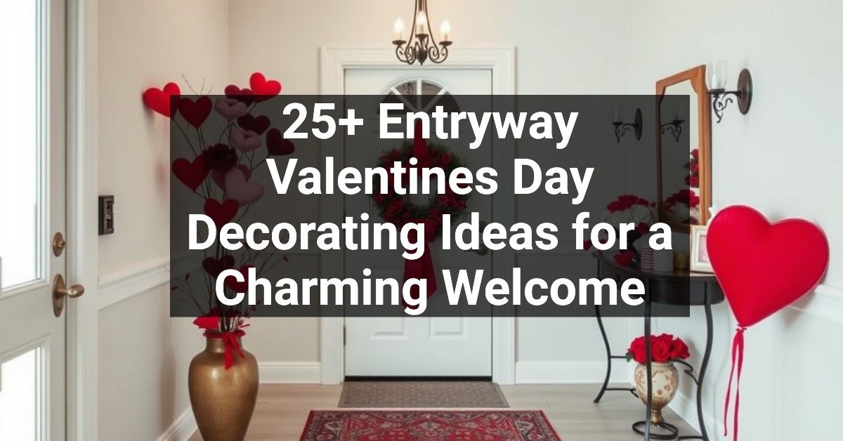 25+ Entryway Valentines Day Decorating Ideas for a Charming Welcome