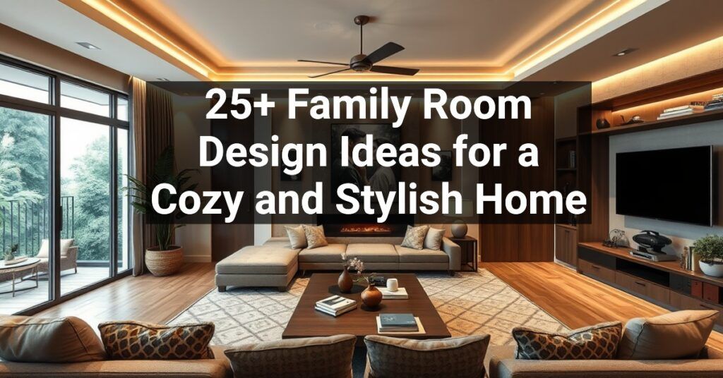 25+ Family Room Design Ideas for a Cozy and Stylish Home