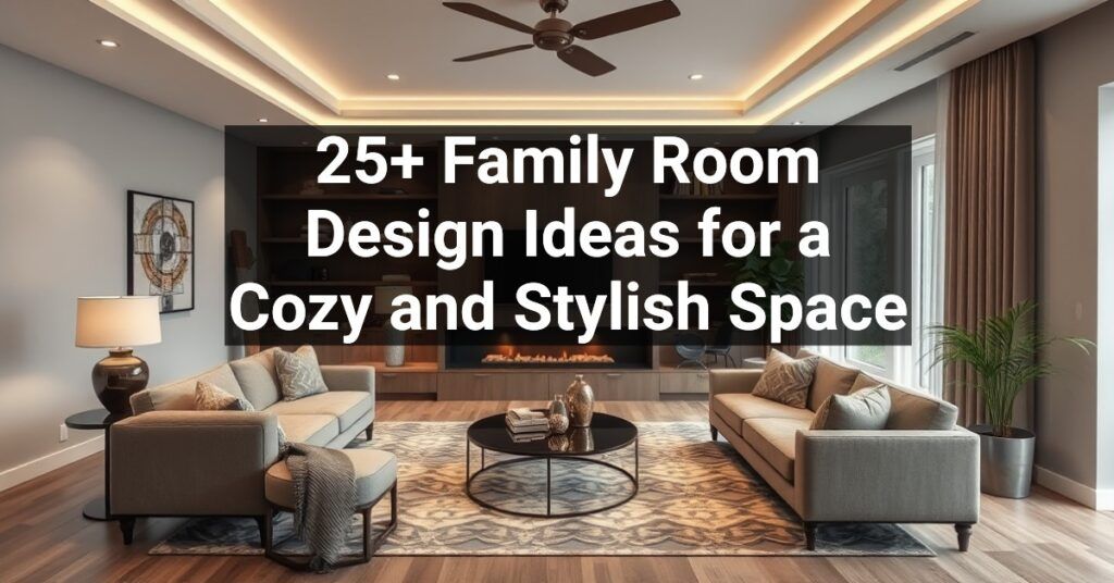 25+ Family Room Design Ideas for a Cozy and Stylish Space