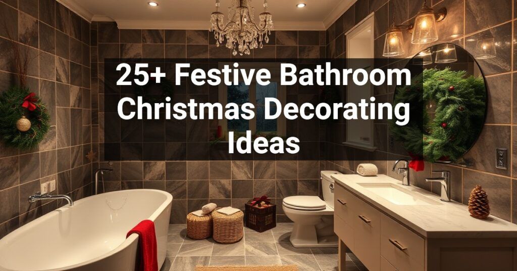 25+ Festive Bathroom Christmas Decorating Ideas