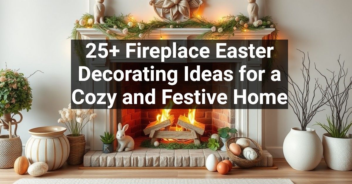 25+ Fireplace Easter Decorating Ideas for a Cozy and Festive Home