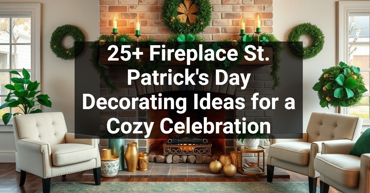 25+ Fireplace St. Patrick's Day Decorating Ideas for a Cozy Celebration