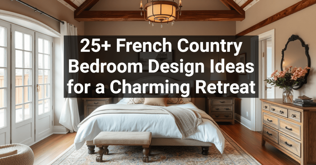 25+ French Country Bedroom Design Ideas for a Charming Retreat