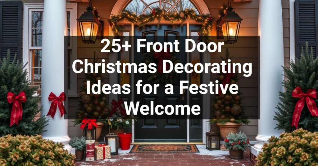 25+ Front Door Christmas Decorating Ideas for a Festive Welcome