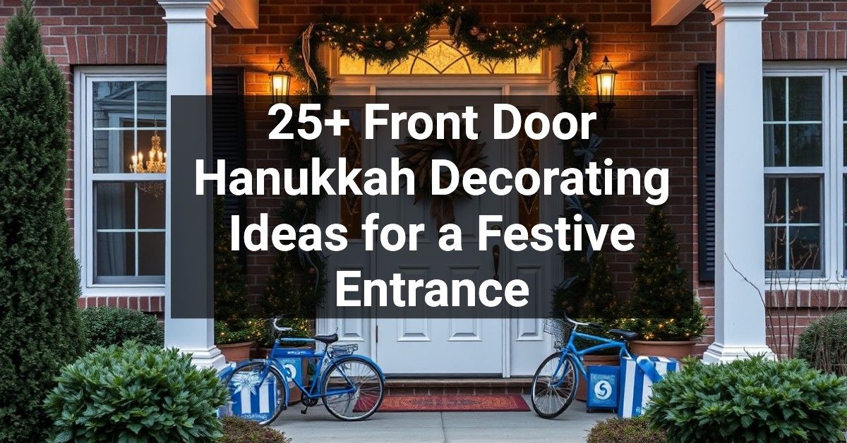 25+ Front Door Hanukkah Decorating Ideas for a Festive Entrance