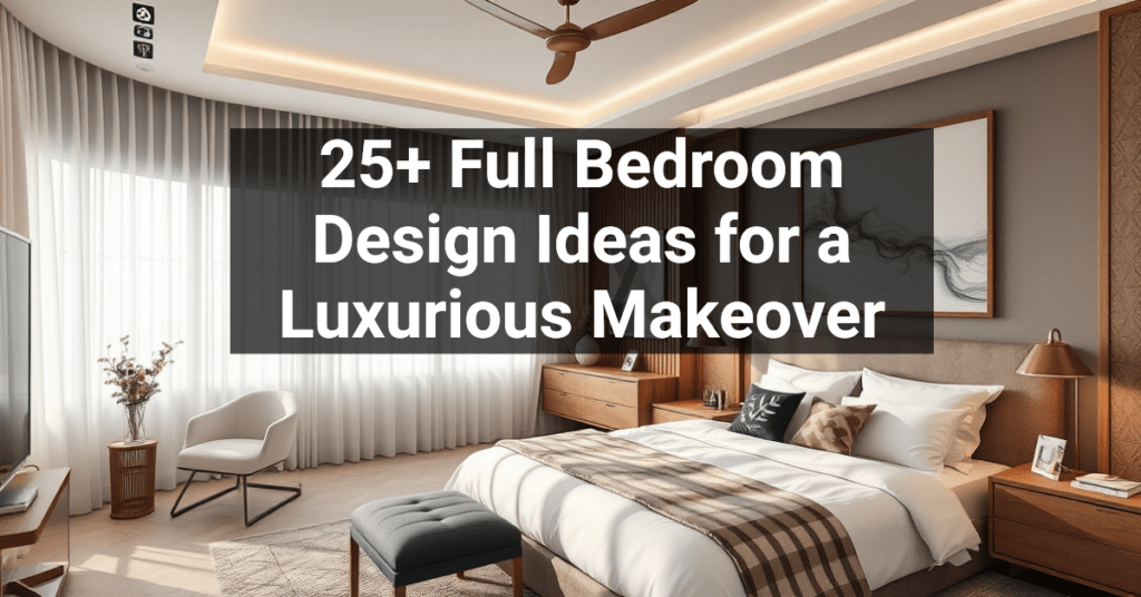 25+ Full Bedroom Design Ideas for a Luxurious Makeover