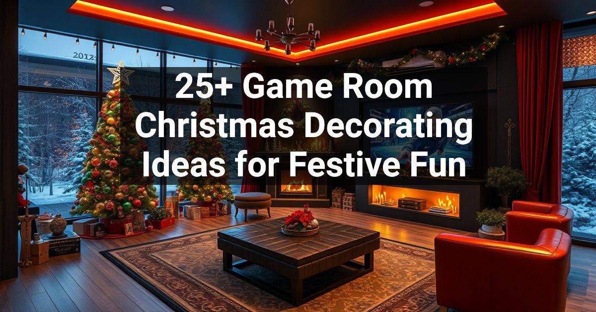 25+ Game Room Christmas Decorating Ideas for Festive Fun