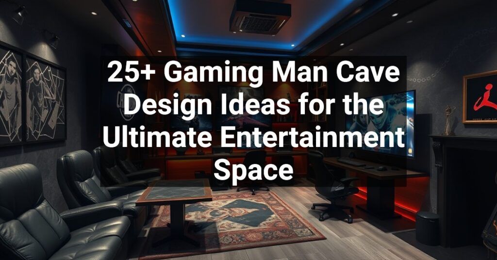 25+ Gaming Man Cave Design Ideas for the Ultimate Entertainment Space