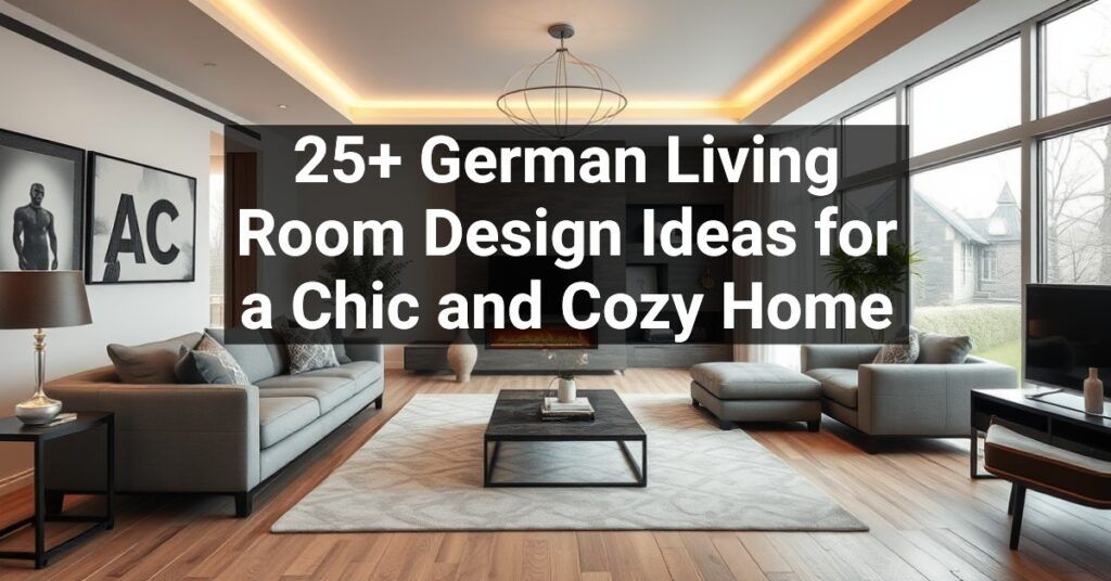 25+ German Living Room Design Ideas for a Chic and Cozy Home