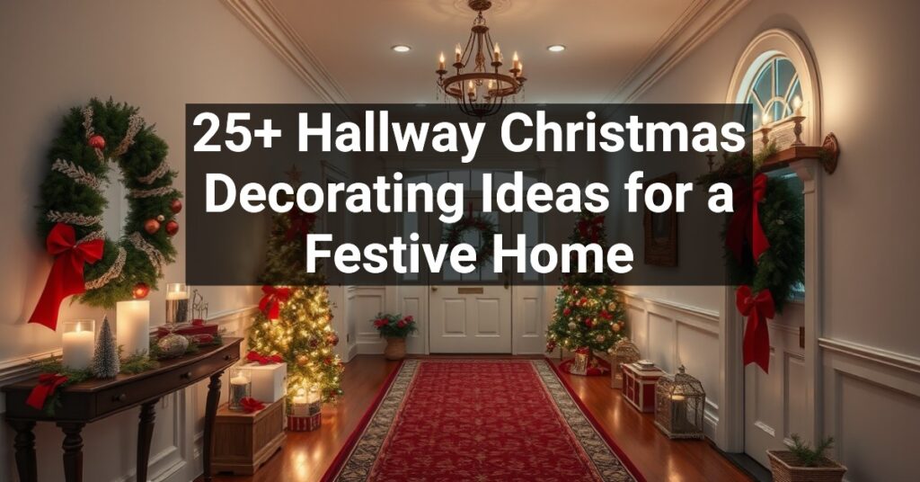 25+ Hallway Christmas Decorating Ideas for a Festive Home