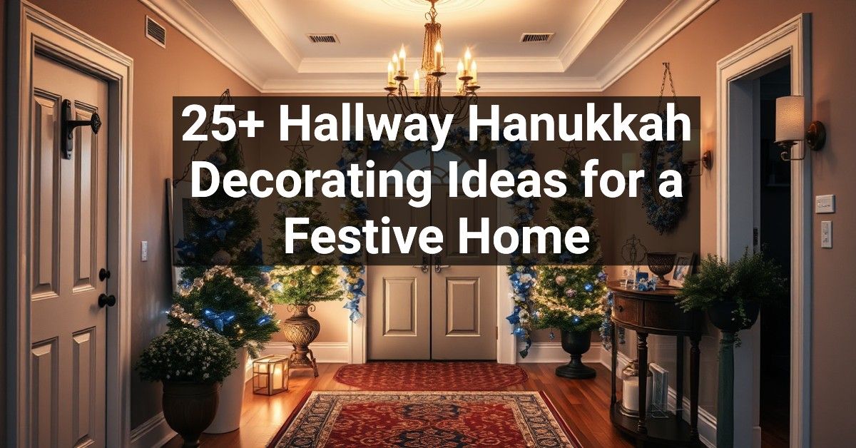 25+ Hallway Hanukkah Decorating Ideas for a Festive Home