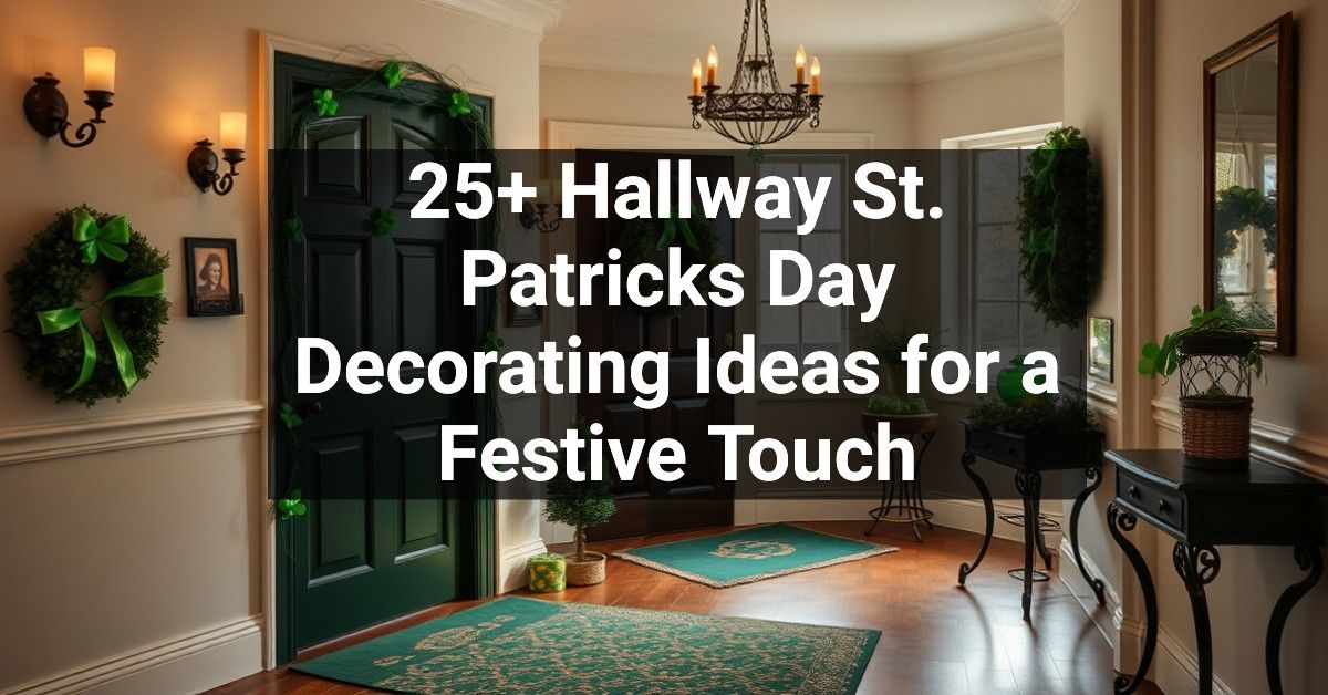 25+ Hallway St. Patricks Day Decorating Ideas for a Festive Touch