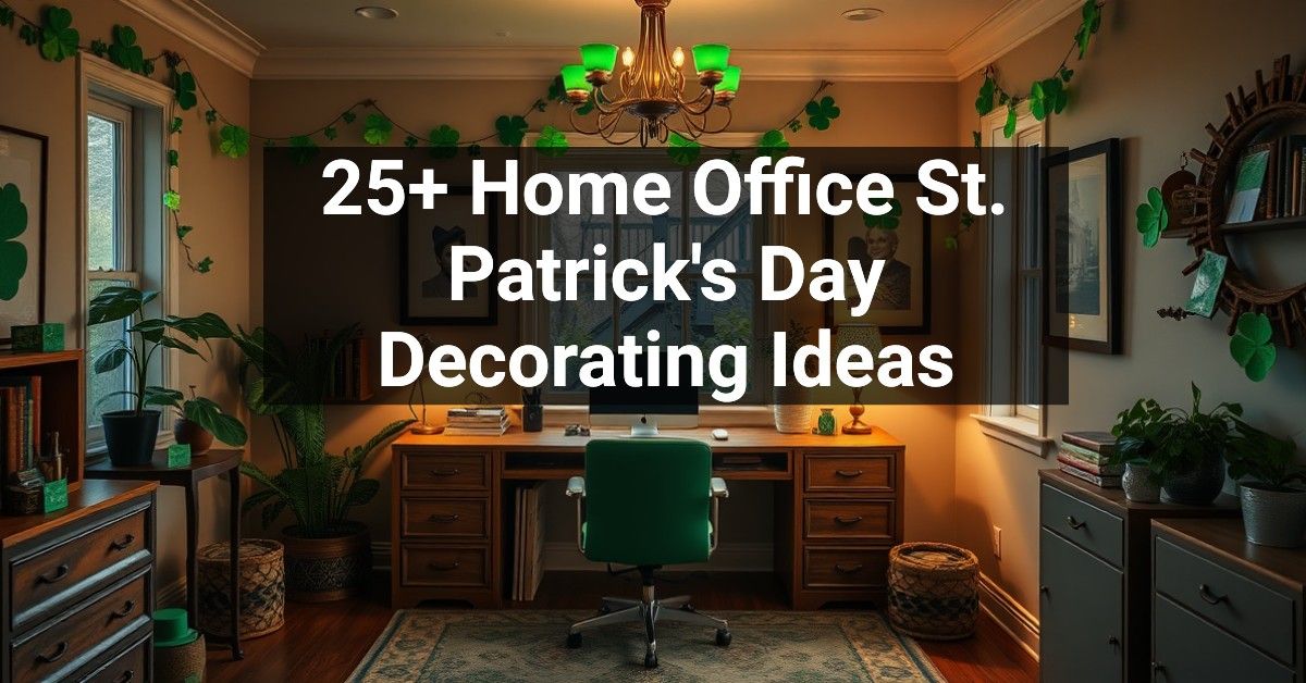 25+ Home Office St. Patrick's Day Decorating Ideas