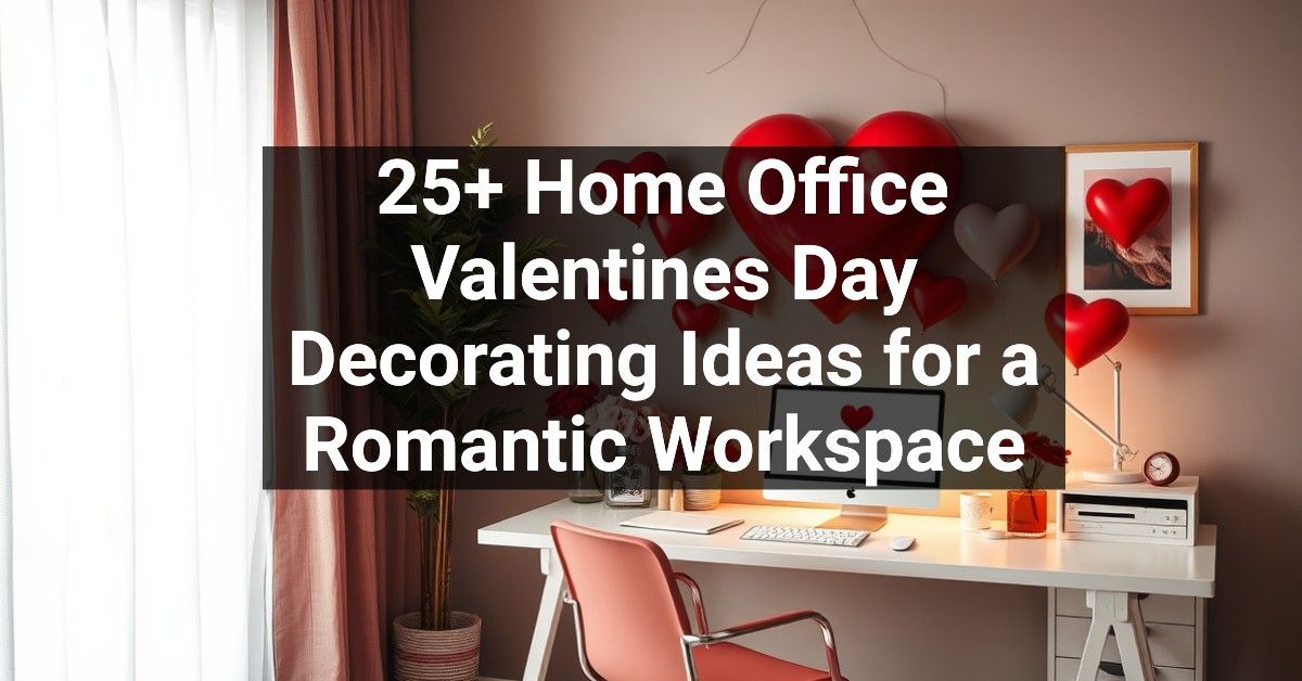 25+ Home Office Valentines Day Decorating Ideas for a Romantic Workspace