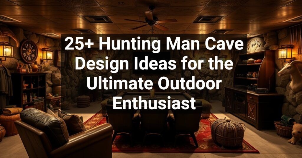 25+ Hunting Man Cave Design Ideas for the Ultimate Outdoor Enthusiast