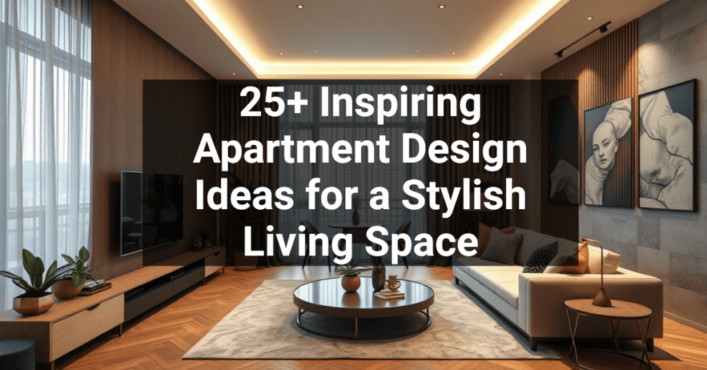 25+ Inspiring Apartment Design Ideas for a Stylish Living Space