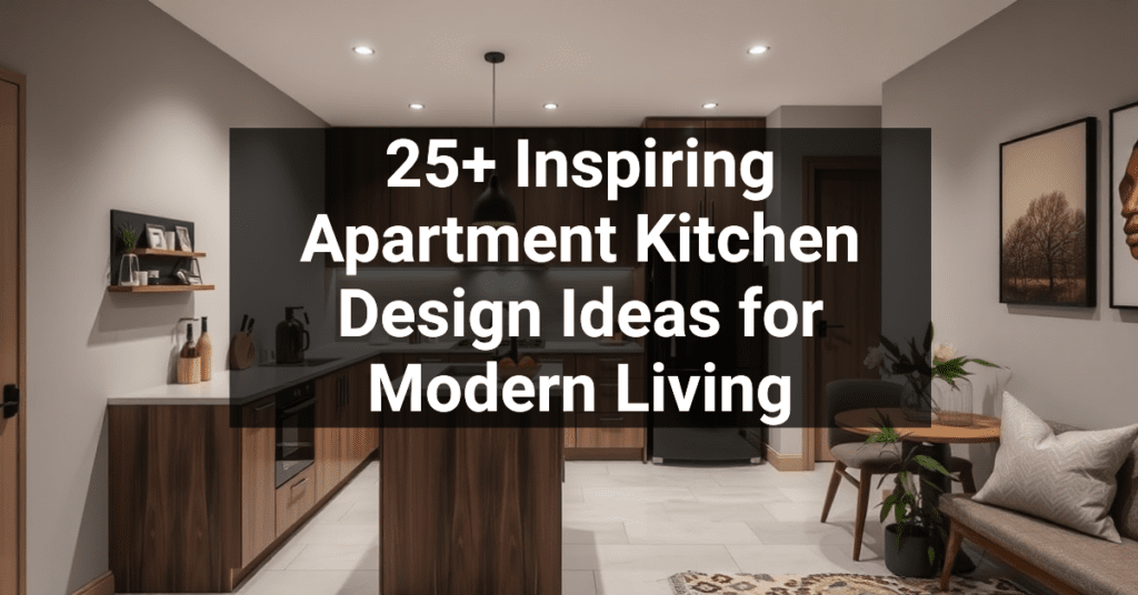 25+ Inspiring Apartment Kitchen Design Ideas for Modern Living