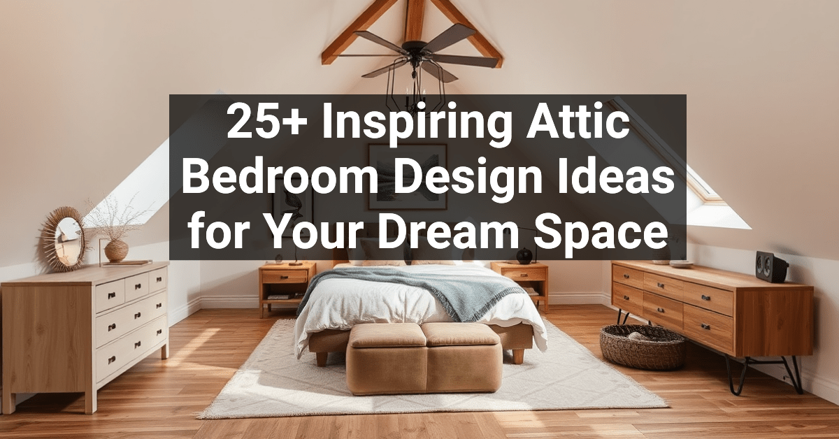 25+ Inspiring Attic Bedroom Design Ideas for Your Dream Space