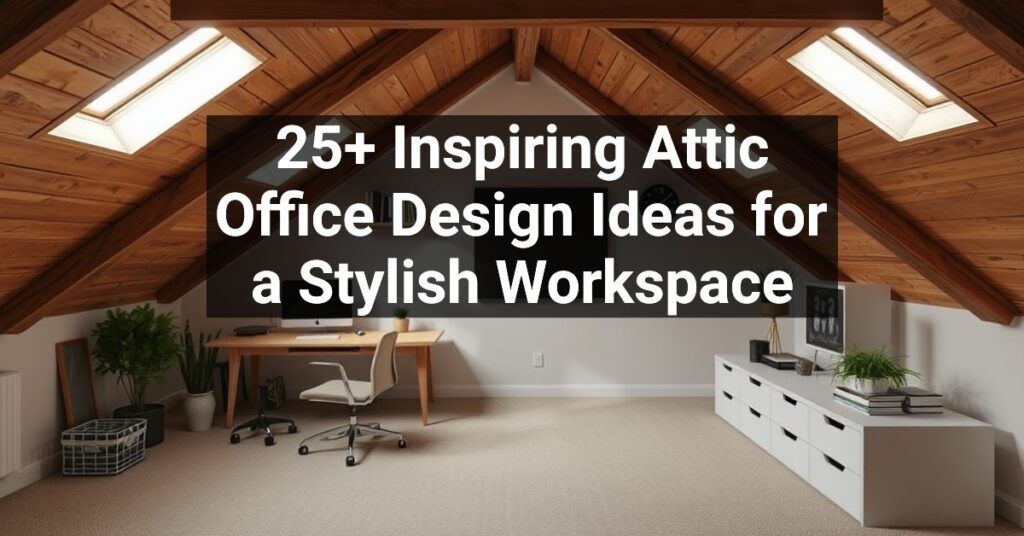 25+ Inspiring Attic Office Design Ideas for a Stylish Workspace