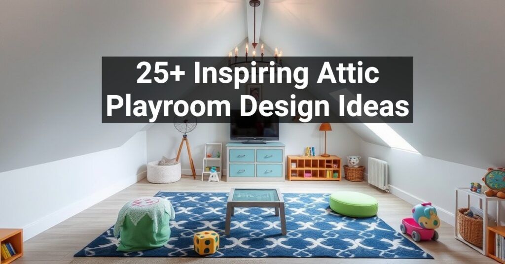 25+ Inspiring Attic Playroom Design Ideas