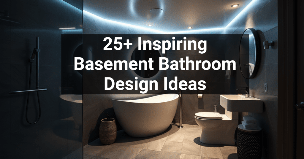 25+ Inspiring Basement Bathroom Design Ideas