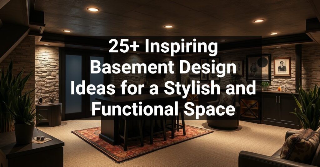 25+ Inspiring Basement Design Ideas for a Stylish and Functional Space