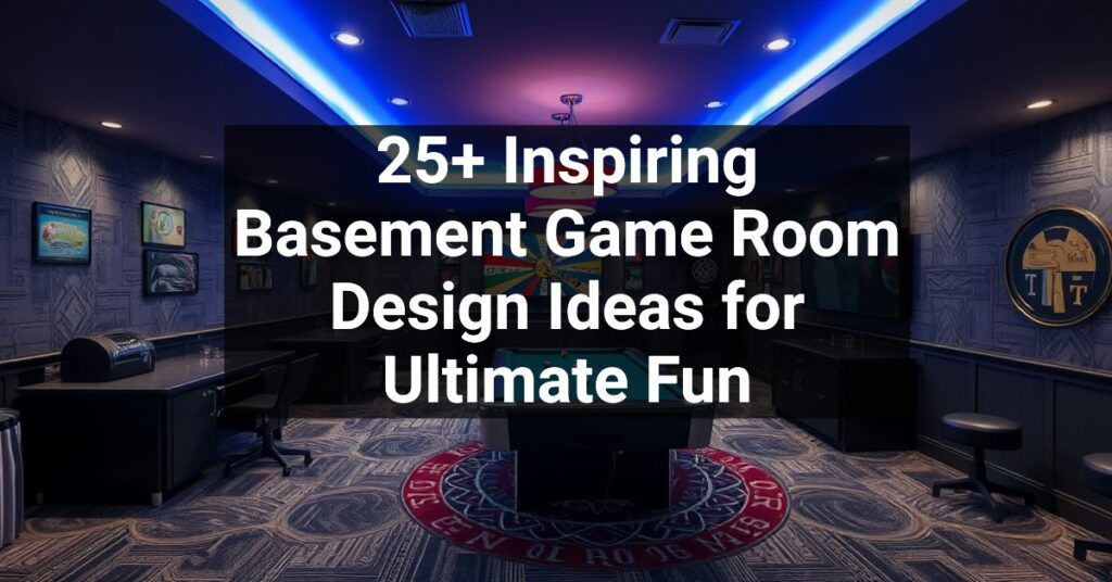 25+ Inspiring Basement Game Room Design Ideas for Ultimate Fun