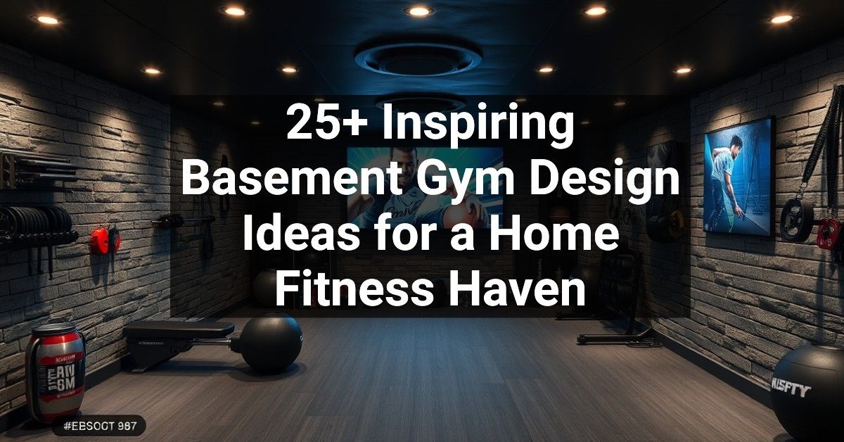 25+ Inspiring Basement Gym Design Ideas for a Home Fitness Haven