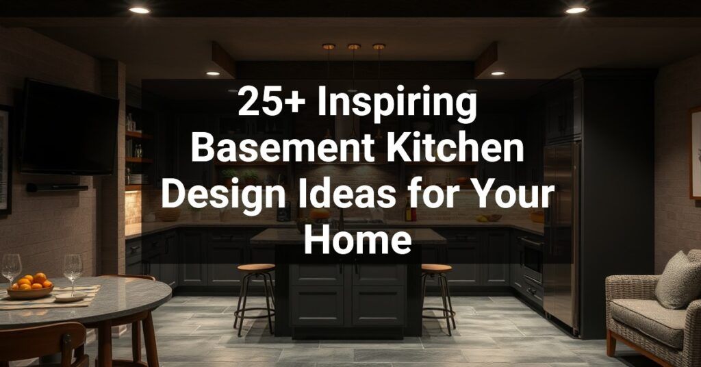 25+ Inspiring Basement Kitchen Design Ideas for Your Home