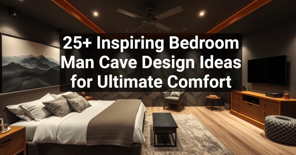 25+ Inspiring Bedroom Man Cave Design Ideas for Ultimate Comfort