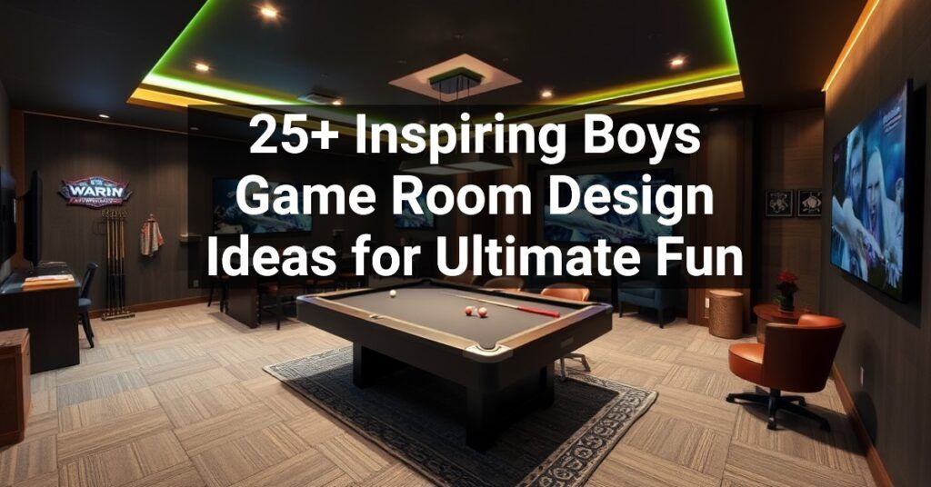 25+ Inspiring Boys Game Room Design Ideas for Ultimate Fun