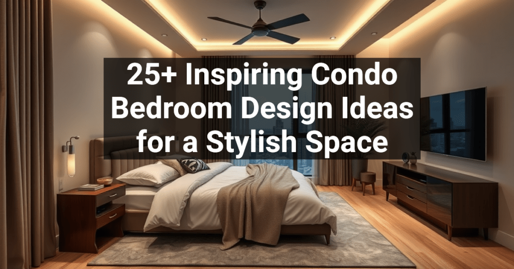 25+ Inspiring Condo Bedroom Design Ideas for a Stylish Space