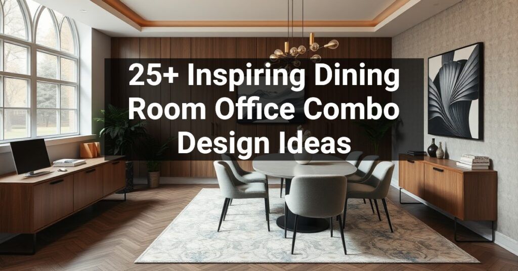 25+ Inspiring Dining Room Office Combo Design Ideas