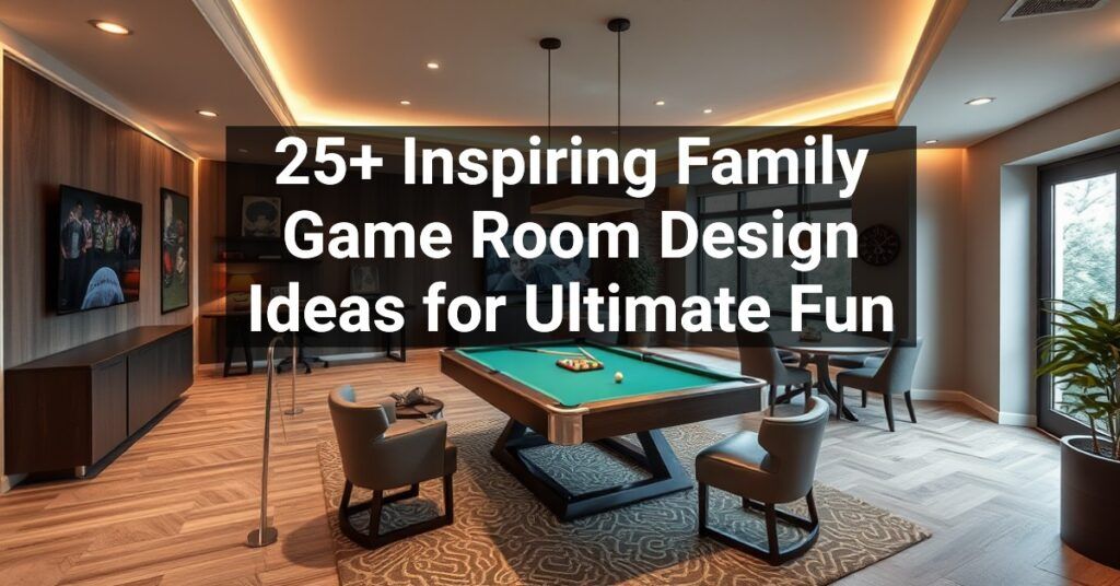 25+ Inspiring Family Game Room Design Ideas for Ultimate Fun