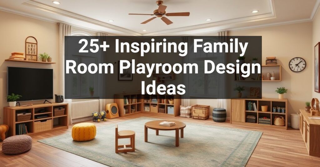 25+ Inspiring Family Room Playroom Design Ideas