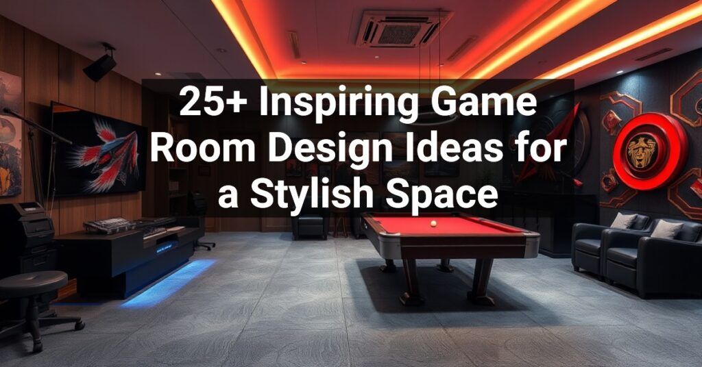 25+ Inspiring Game Room Design Ideas for a Stylish Space