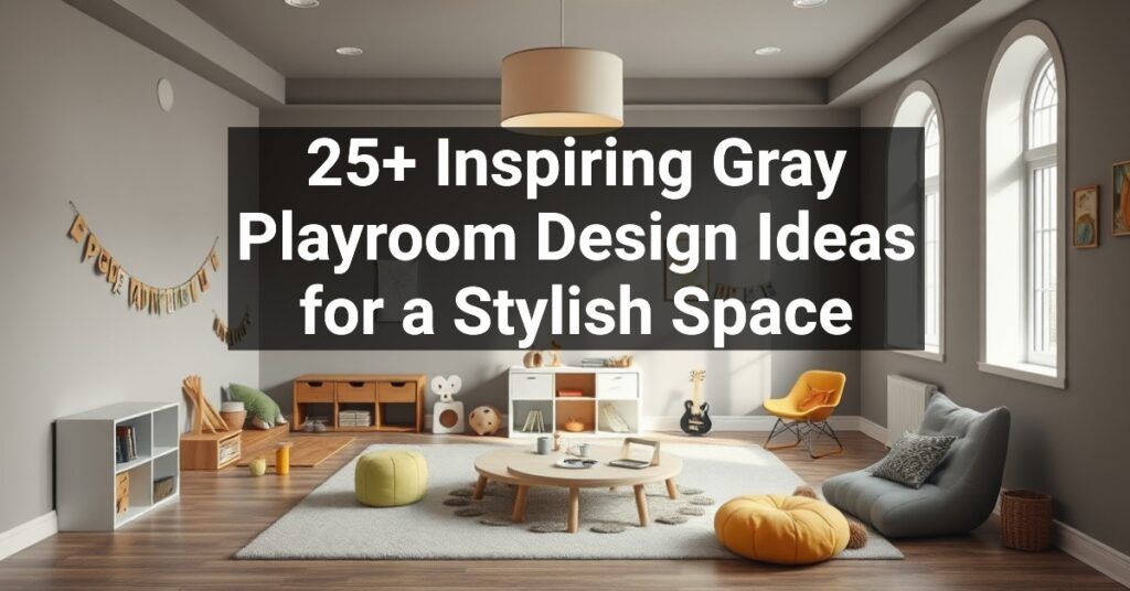 25+ Inspiring Gray Playroom Design Ideas for a Stylish Space